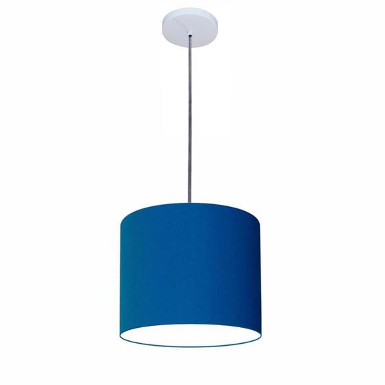 Imagem de Lustre Luminária Pendente Vivare Free Lux PE-4105BR Cúpula em Tecido 20x22cm