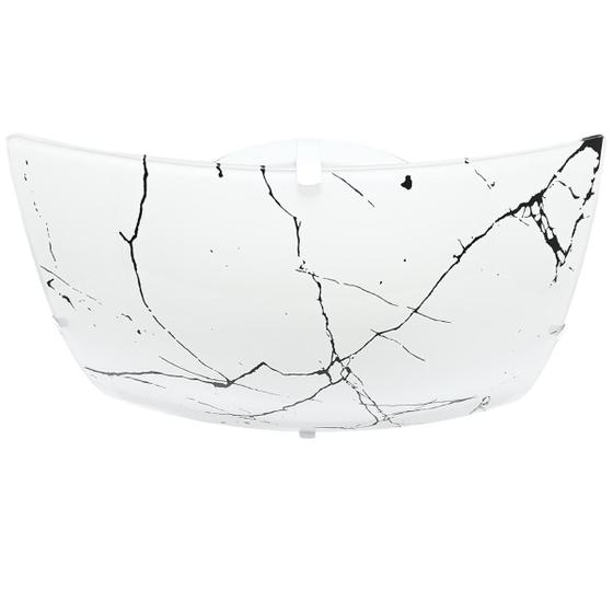 Lustre luminária Plafon Sobrepor Vidro Mármore Ônix Preto Exclusivo Menor preço em Lustre luminária Plafon Sobrepor Vidro Mármore Ônix Preto Exclusivo