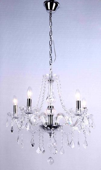 Imagem de Lustre Maria Thereza Transparente 5 Braços Lc1411-5.000