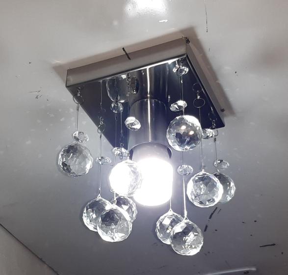 Imagem de Lustre Para Sala de Cristal Legítimo Ótima Iluminação Soquete E27