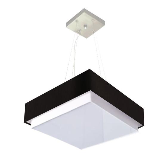 Imagem de Lustre Para Sala de Jantar Vivare Md-4405 Cúpula em Tecido 60x60cm