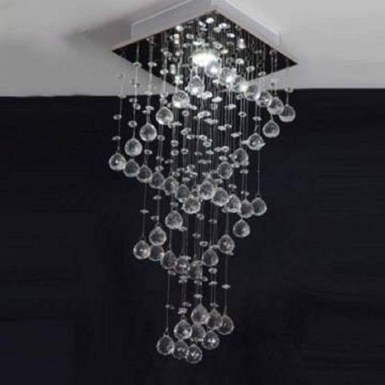 Imagem de Lustre para sala, quarto, cozinha, hall, corredor sala de jantar em Cristal Base k9 30x30