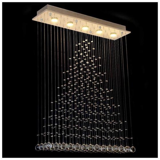 Imagem de Lustre para sala, quarto, cozinha, hall, Cristal Legitimo Base 18x70