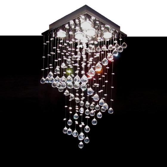 Imagem de Lustre para sala, quarto, Sala de Jantar, corredor, hall em Cristal Base 38x38