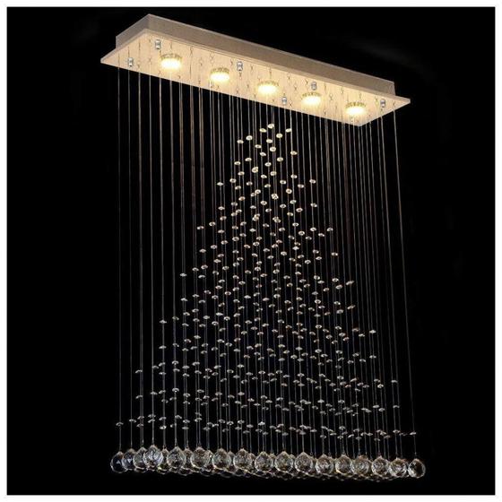 Imagem de Lustre para sala, quarto, sala de jantar, cozinha, Cristal k9 Base 18x70
