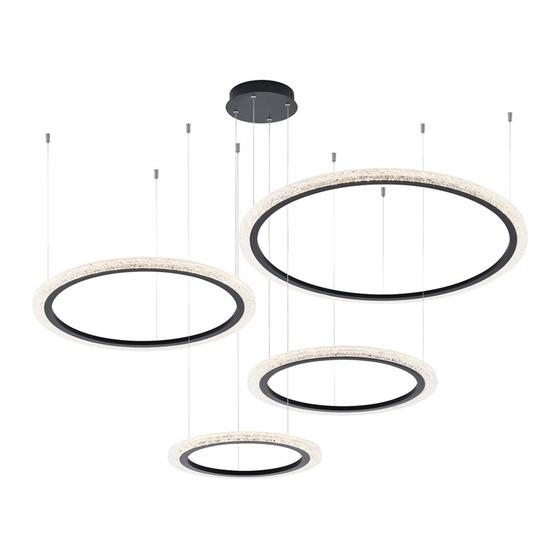 Imagem de Lustre Pendente Astraled Aspectral PL-9741 Preto Led Bivolt