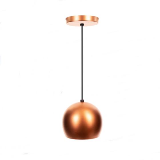 Imagem de Lustre Pendente Bolinha Cobre Lustre para Sala Quarto Balcão