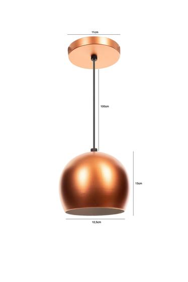 Imagem de Lustre Pendente Bolinha Cobre Lustre Sala Quarto Balcões