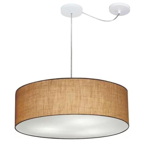 Imagem de Lustre Pendente Cilíndrico Com Desvio Palha MJ-4259 Para Mesa de Jantar e Estar