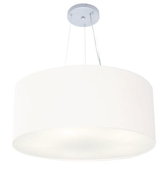 Imagem de Lustre Pendente Cilíndrico Vivare Md-4135 Cúpula em Tecido 70x30cm - Bivolt