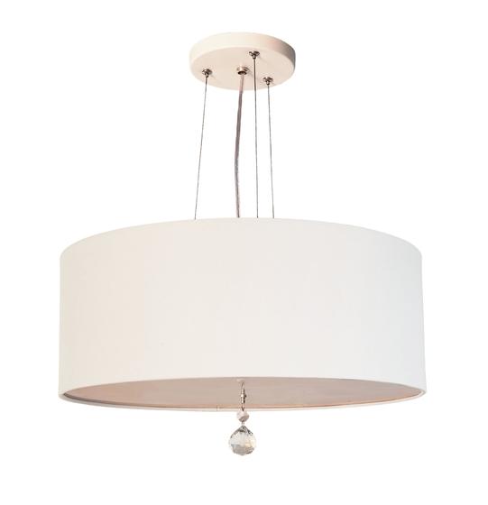 Imagem de Lustre Pendente Com Cristal Cúpula Branco 40x15 2E27 4930