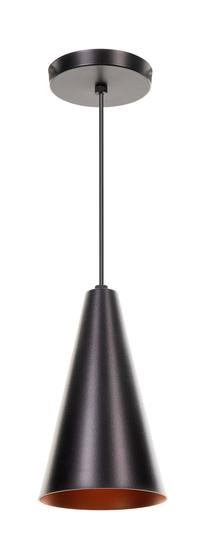 Imagem de Lustre Pendente Cone Preto Lustre para Sala Quarto Balcão