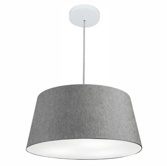 Imagem de Lustre Pendente Cone Vivare Md-4050 Cúpula em Tecido 21/50x40cm - Bivolt