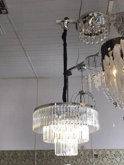 Imagem de Lustre Pendente Cristal K9 Redondo 60*38 Cm