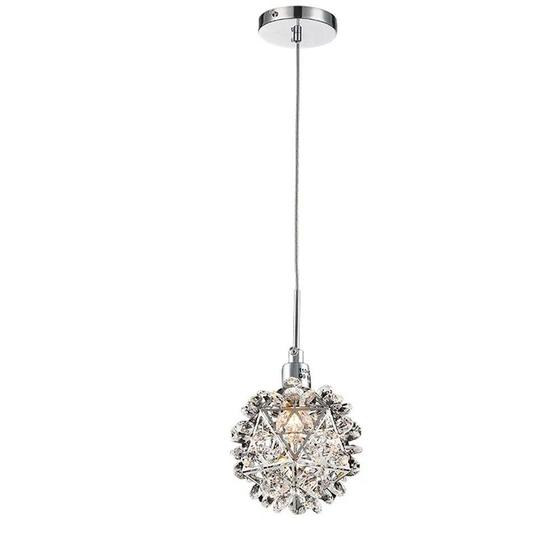 Lustre Pendente Cristal Transparente 11cm Lindo Gourmet Menor preço em Lustre Pendente Cristal Transparente 11cm Lindo Gourmet