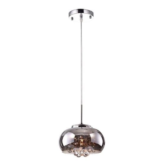 Imagem de Lustre Pendente Cristal Vidro Cromado Soho PD007CR 22cm Bella