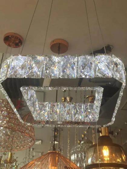 Lustre pendente de cristal legítimo k9 - moderno Menor preço em Lustre pendente de cristal legítimo k9 - moderno