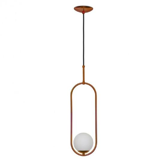 Imagem de Lustre Pendente drop classic Com Globo - COBRE