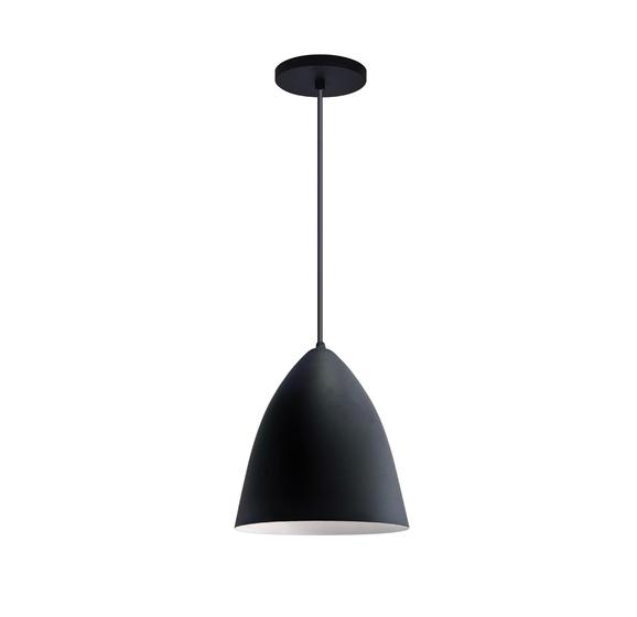 Imagem de Lustre Pendente Estilo Vegas Vintage Preto C/ Branco