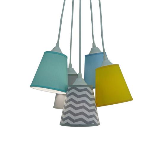 Imagem de Lustre Pendente Infantil Chevron Crie Casa Colors