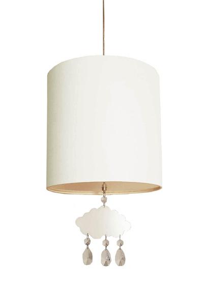 Imagem de Lustre Pendente Infantil Nuvens Com 1 Ping 25X25 Branco