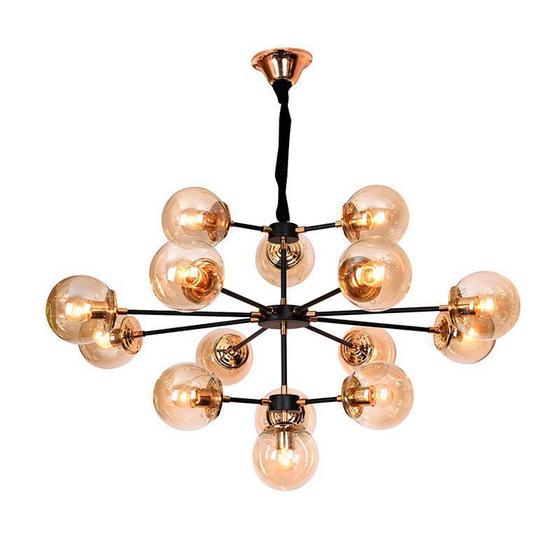 Imagem de Lustre Pendente Jabuticaba LL3002B Preto E27 Bivolt