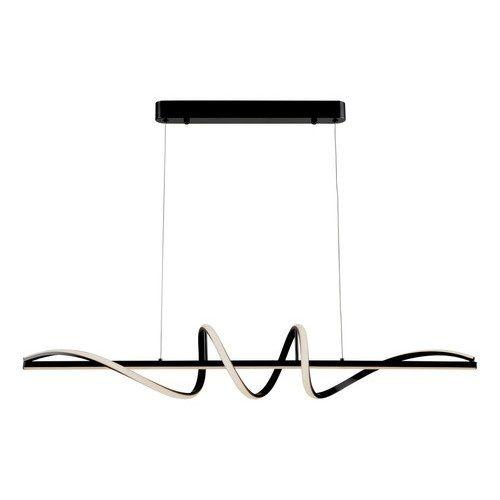 Imagem de Lustre Pendente Led 3000k Preto Espiral Moderno Bivolt