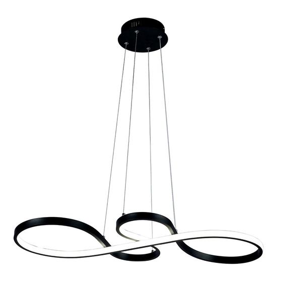 Imagem de Lustre Pendente Led Design Moderno Luxo 3 Em 1 Bivolt Cor Preto 110v/220v