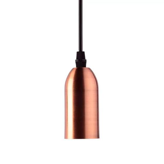 Imagem de Lustre Pendente Longo DOT Metal Cobre 1xE27 Taschibra