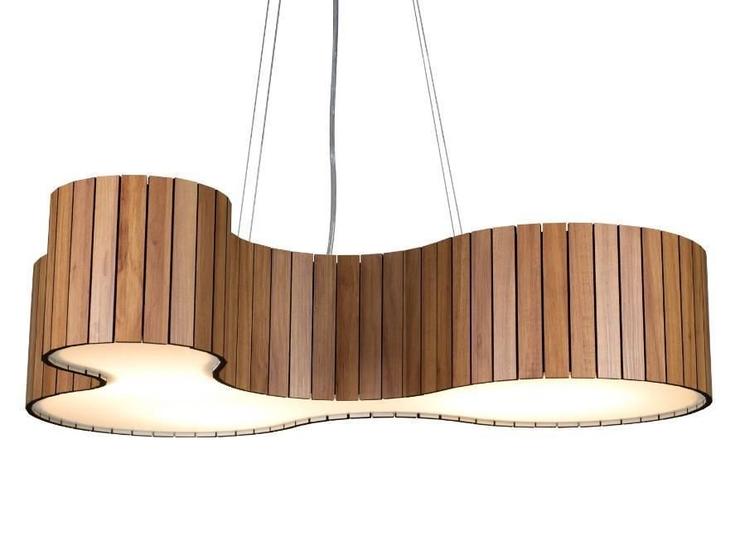 Imagem de Lustre Pendente Madeira Amêndola 70cm My Lamp Store