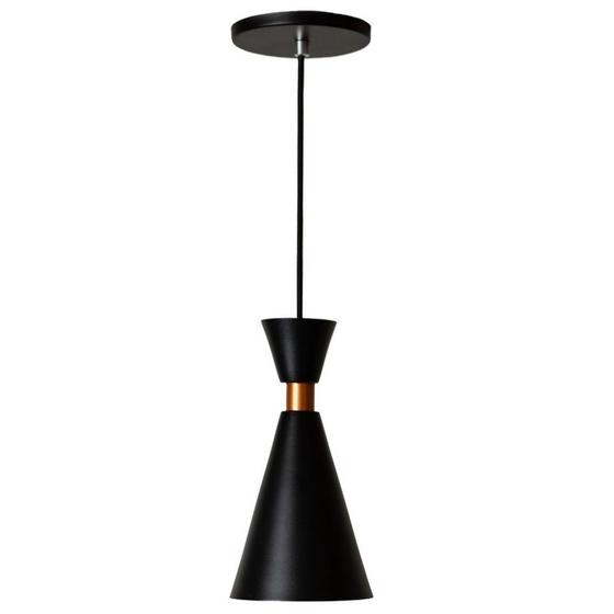 Imagem de Lustre Pendente Mini Pequim Preto Para Mesa De Bilhar