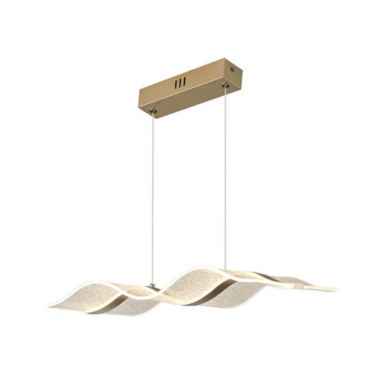 Imagem de Lustre Pendente Nitrolux ACR-004 Dourado Led Bivolt