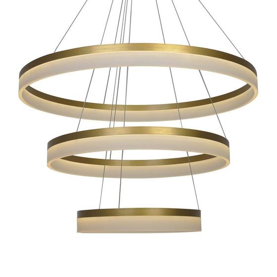 Imagem de Lustre Pendente Nitrolux Acr-201D Dourado Led Bivolt