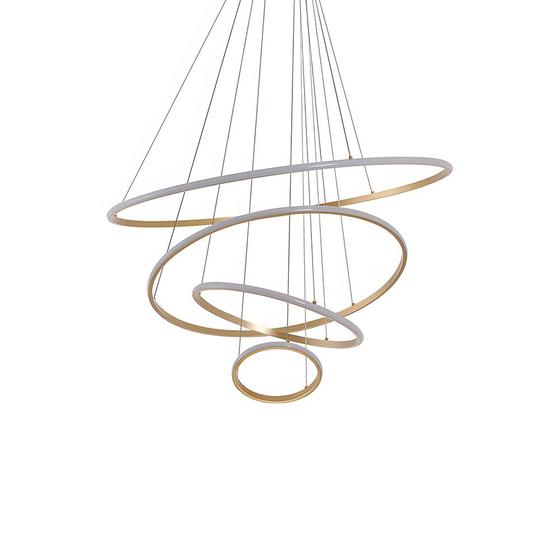 Imagem de Lustre Pendente Nordecor Inverse 2168 Dourado Led Bivolt