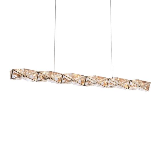 Imagem de Lustre Pendente Nordecor Kazy Ori 2884 Ouro Brilho Led Bivolt