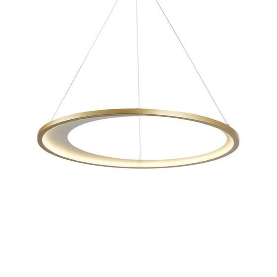 Imagem de Lustre Pendente Nordecor Zahal 2503 Dourado Fosco Led Bivolt