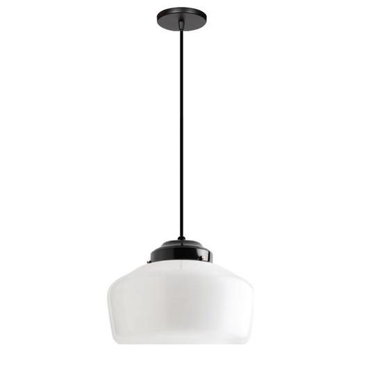 Imagem de Lustre Pendente Retro Globo Vidro Bala Leitosa 10x24