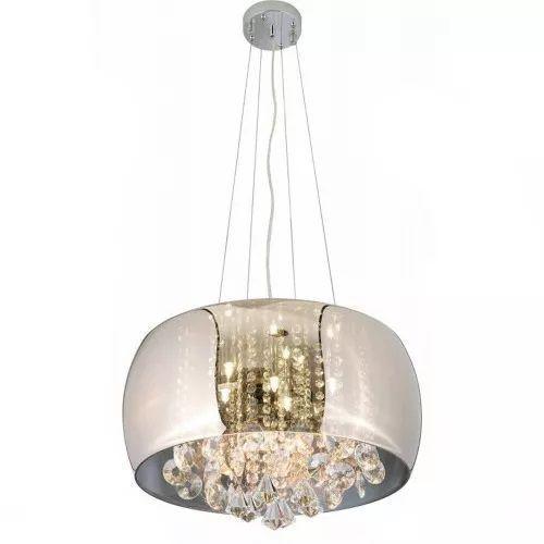 Imagem de Lustre Pendente Sala Cristal K9 Attractive 28 Cm Cromado