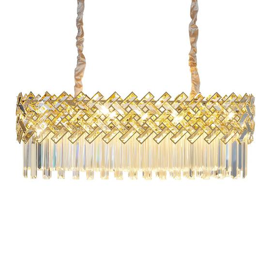 Imagem de Lustre Pendente Skylight Lor 4005-1 Dourado Retangular 90 G9 Bivolt
