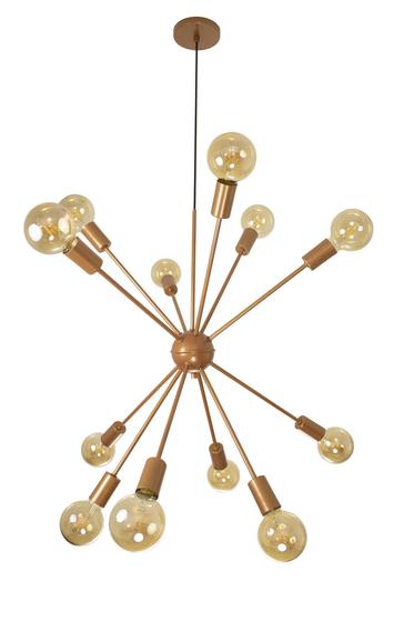 Imagem de Lustre Pendente Sputnik 12 Metal C/ Fio Ajustável Industrial