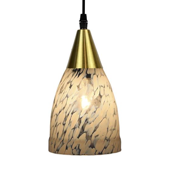 Imagem de Lustre Pendente Taschibra Vicenza Transparente Leitoso Prata