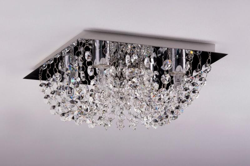 Lustre Plafon Cristal Egípcio Importado 20cm Quadrado 550/20 - IluminaMundo Imagem de Lustre Plafon Cristal Egípcio Importado 20cm Quadrado 550/20