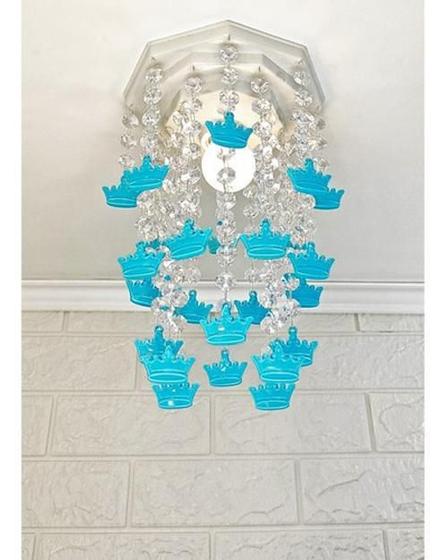 Imagem de Lustre Plafon Luminária De Teto Quarto Bebê De Menino Coroas ul