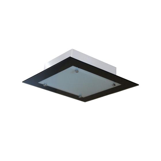 Imagem de Lustre Plafon Para Sala / Cozinha / Banheiro /Quarto 30 cm x 30 cm - Preto