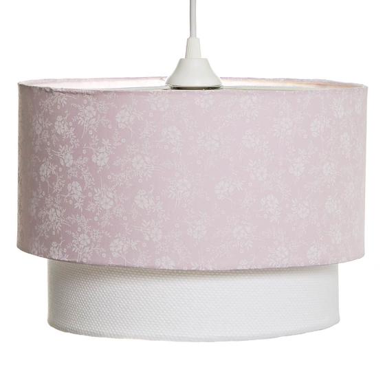 Imagem de Lustre Tubular Duplo Rosa Branco Quarto Bebê Infantil Menina