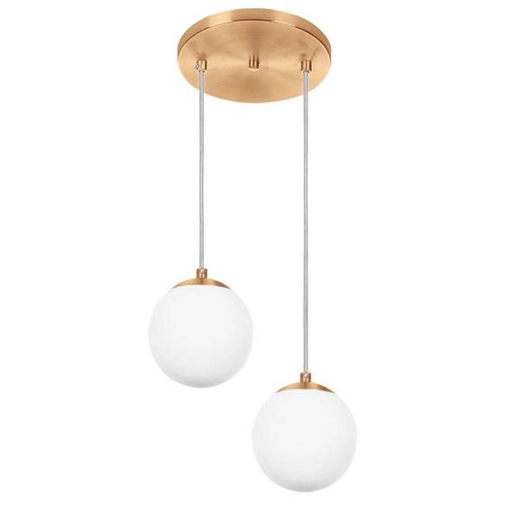 Imagem de Lustres Pendentes Duplo Orby Bolinha New Cobre