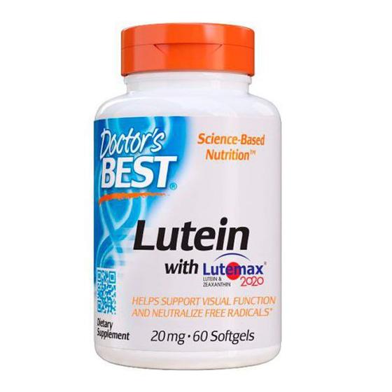 Luteina 20mg + Zeaxantina 60 Softgels Com Tecnologia Lutemax Doctors Best Menor preço em Luteina 20mg + Zeaxantina 60 Softgels Com Tecnologia Lutemax Doctors Best
