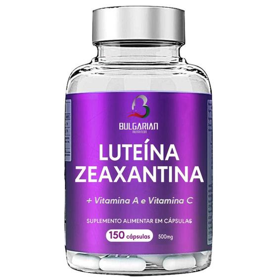 Imagem de Luteina Zeaxantina + Vitamina C e A 500mg 150 Cápsulas - Bulgarian