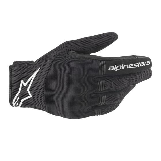 Imagem de Luva Alpinestars Copper Preto Branco Cano Curto Motociclista