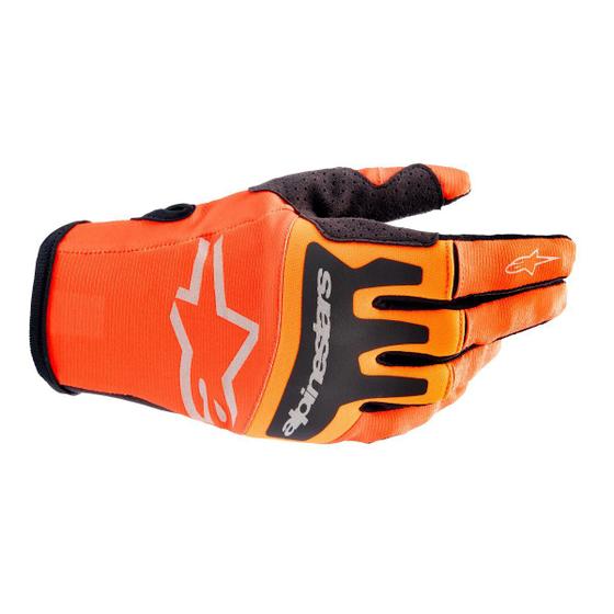 Imagem de Luva Alpinestars Techstar 23 - Cor Laranja Hot Preto